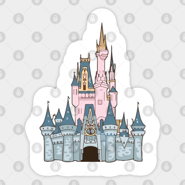 Magical castle Sticker by InspiredByTheMagic